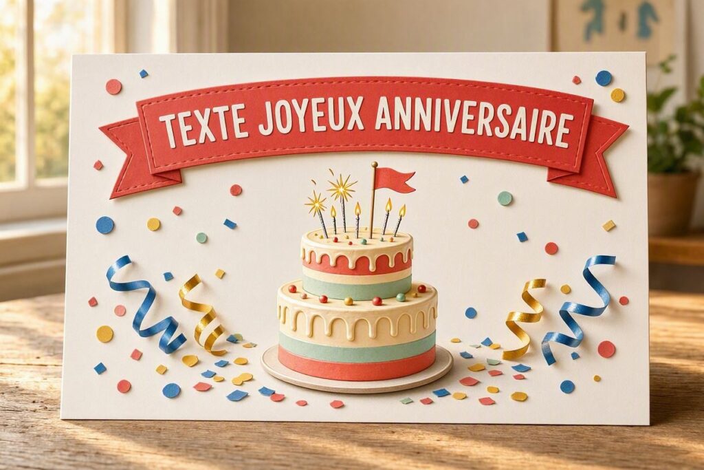 TEXTE JOYEUX ANNIVERSAIRE