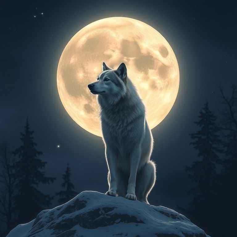 spiritual meaning of wolf full moon 2025