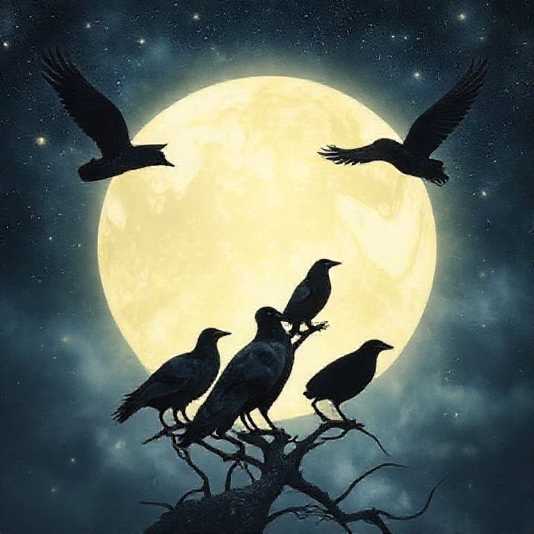 Spiritual Meaning of 5 Crows