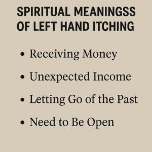 Spiritual Meanings of Left Hand Itching