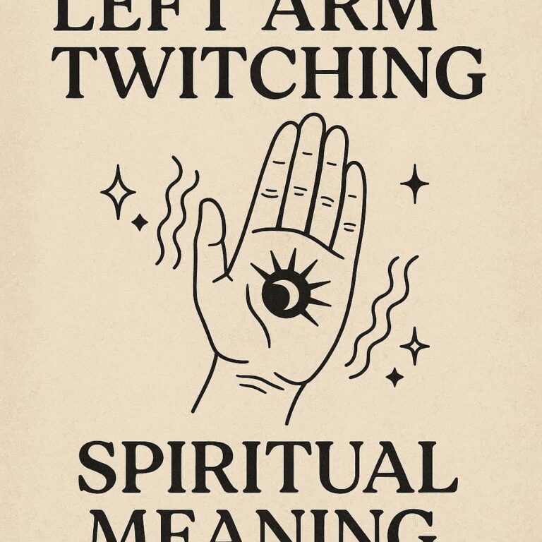 spiritual meaning behind your left arm twitching