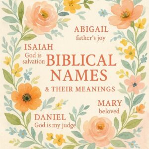 Biblical Names Meaning Miracle