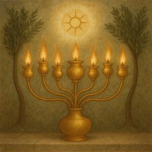 biblical meaning of the seven lamps in Zechariah 4