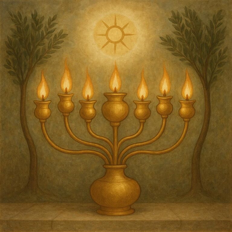 biblical meaning of the seven lamps in Zechariah 4