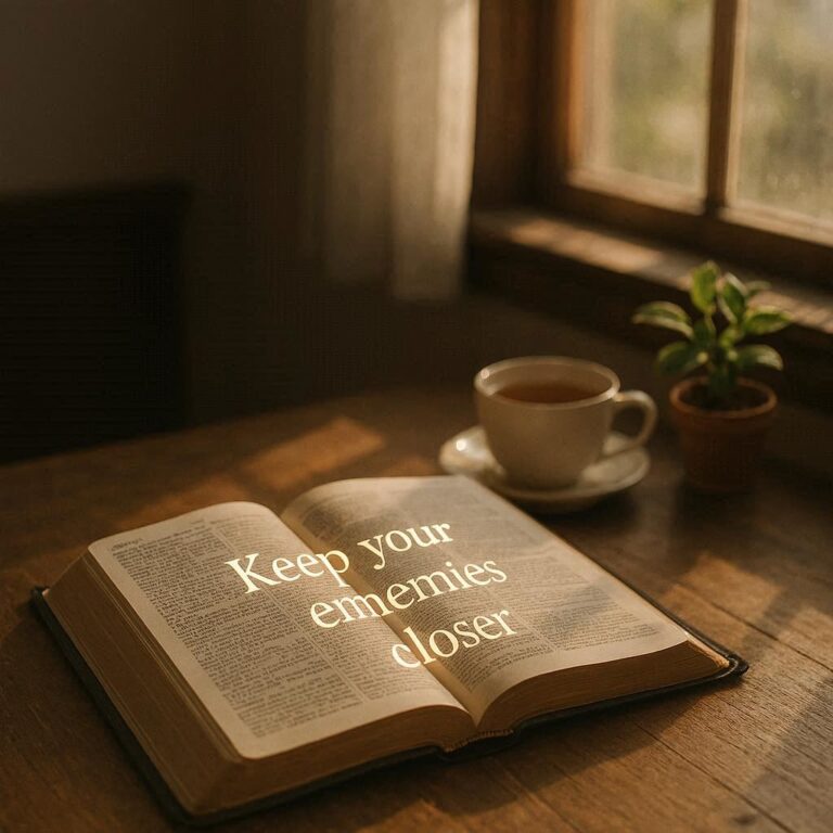 Bible Verse Keep Your Enemies Closer