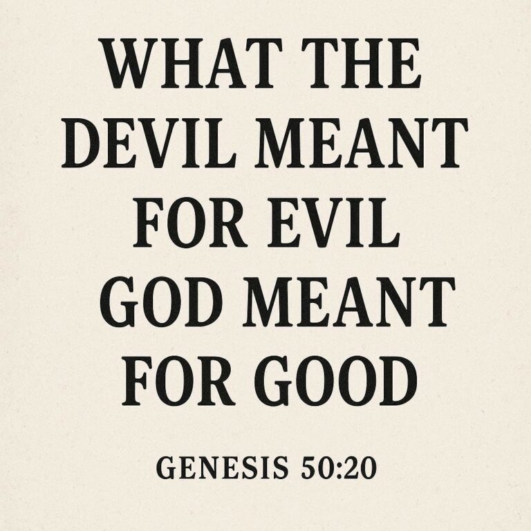 Bible Verse What The Devil Meant For Evil