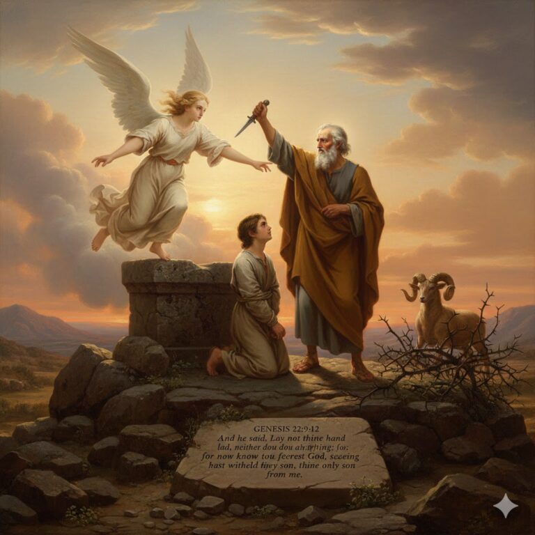 Bible Verse of Abraham Sacrificing His Son