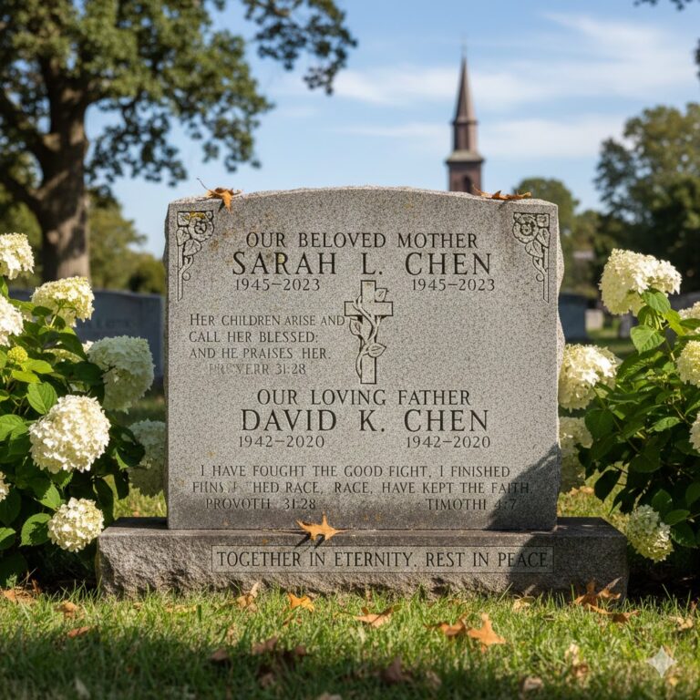 Bible Verses For Tombstone For Parents