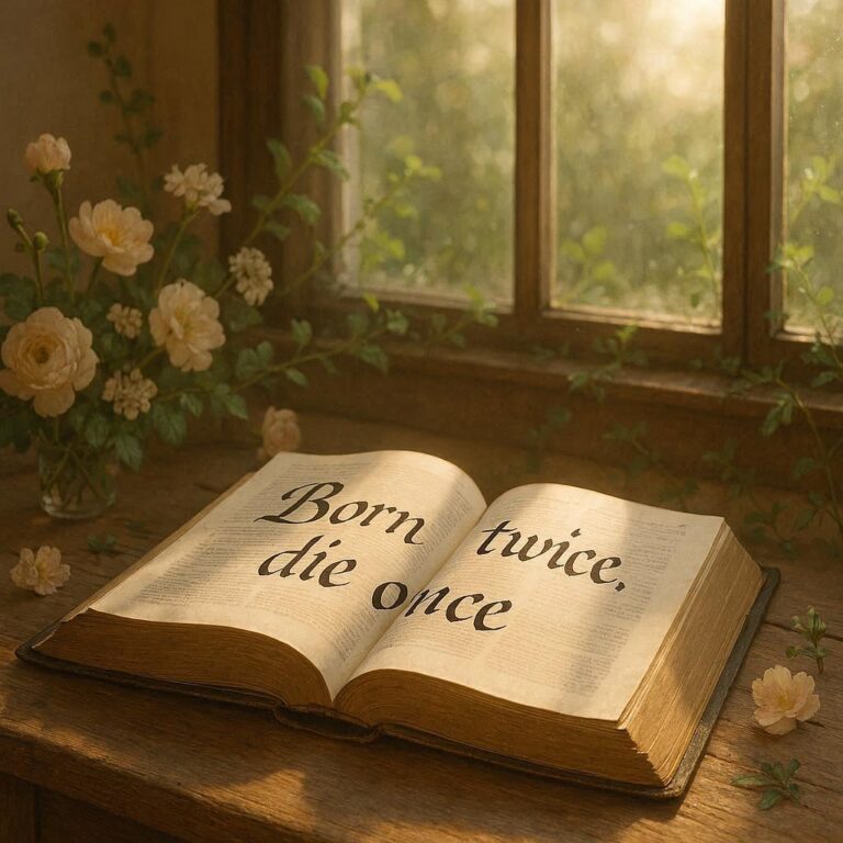Born Twice Die Once Bible Verse