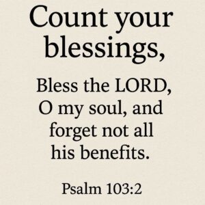 Count Your Blessings Bible Verse KJV