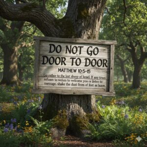 Do Not Go Door To Door Bible Verse