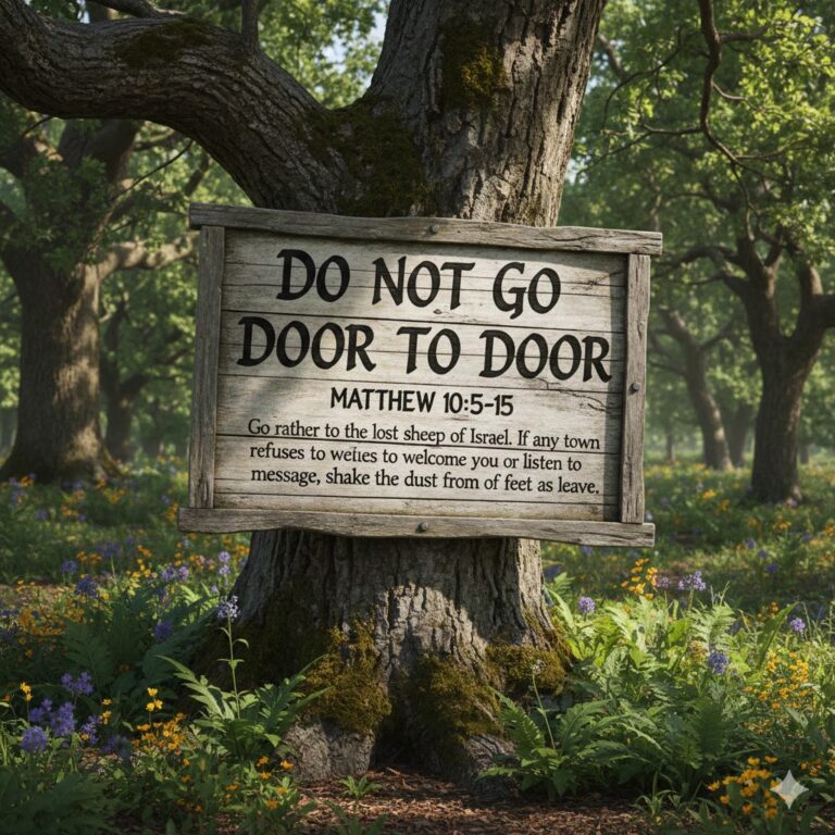 Do Not Go Door To Door Bible Verse