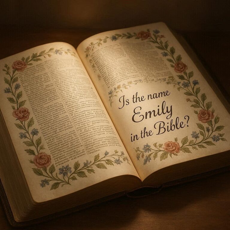 Is The Name Emily In The Bible?