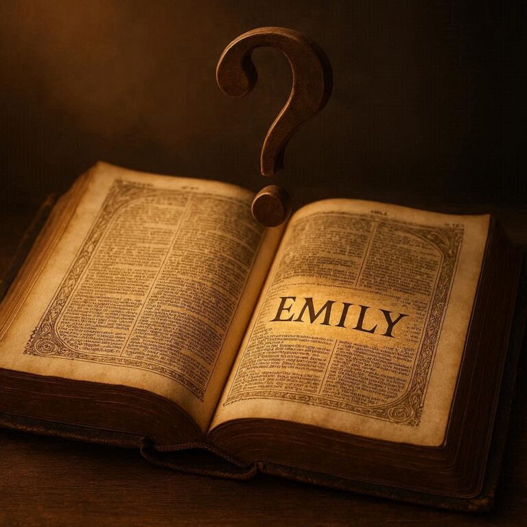 Is There An Emily In The Bible?