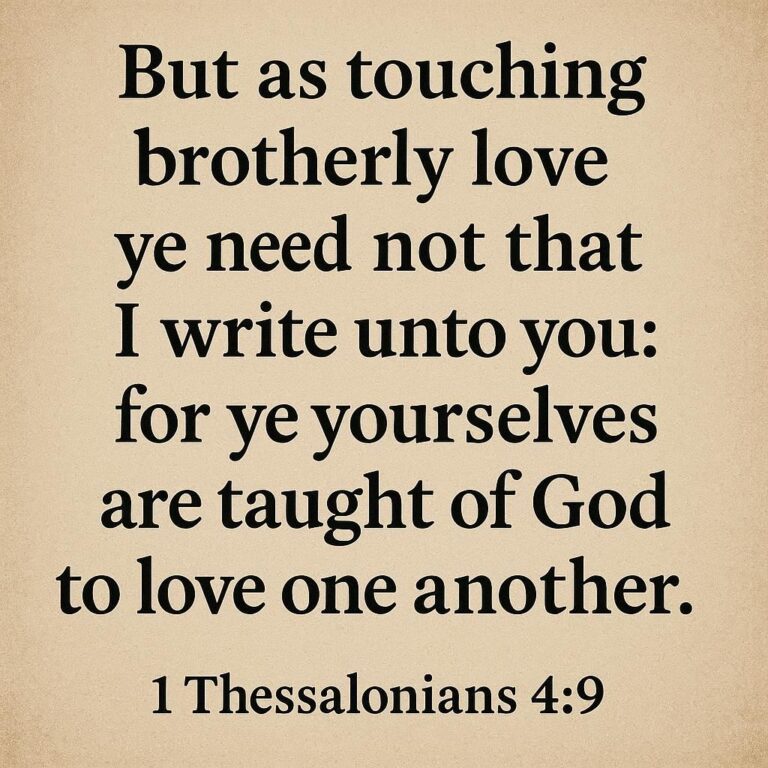 Love Your Brothers And Sisters Bible Verse Kjv
