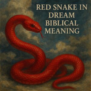 Red Snake in Dream Biblical Meaning
