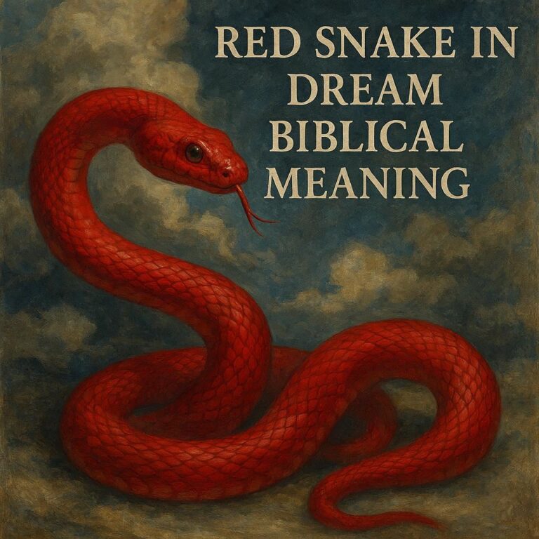 Red Snake in Dream Biblical Meaning