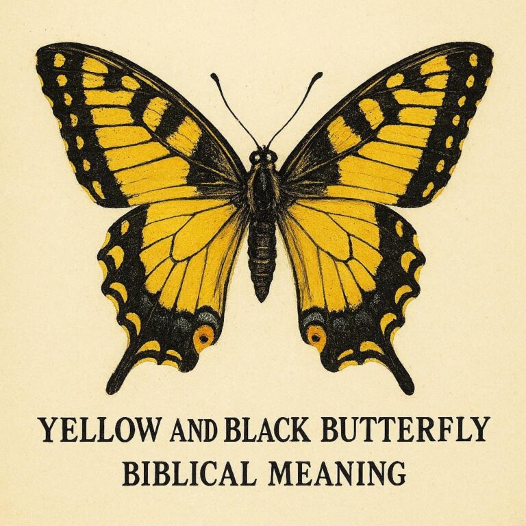 Yellow and Black Butterfly Biblical Meaning