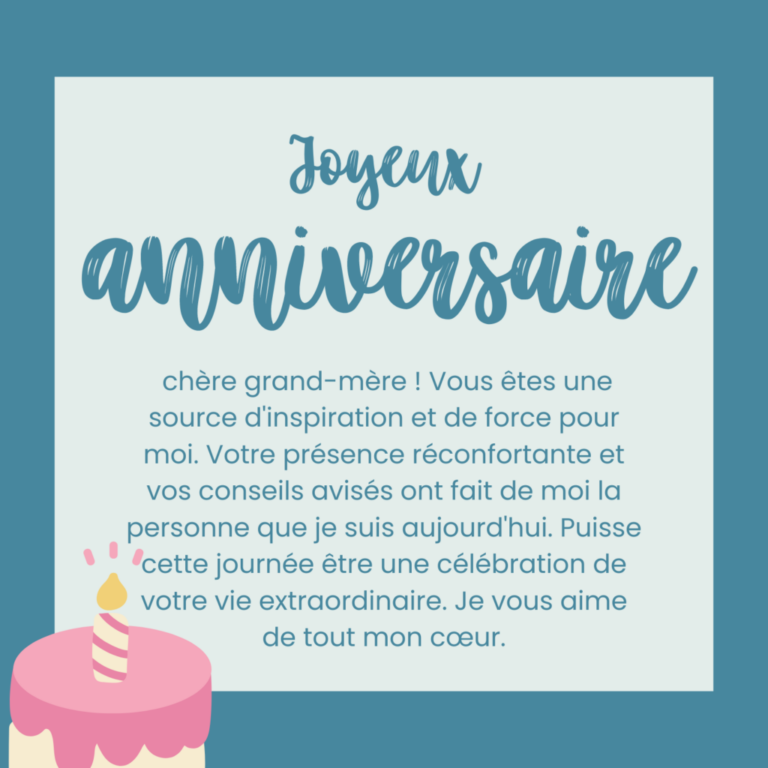 Idées et exemples de messages pour grand-mère le jour de son anniversaire