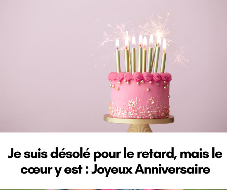 SMS Joyeux Anniversaire en Retard