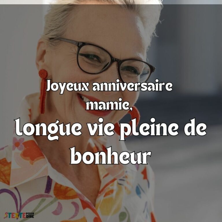 Texte d’anniversaire pour ma grand-mère