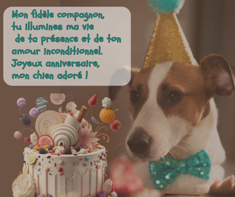 Texte d’anniversaire pour un chien
