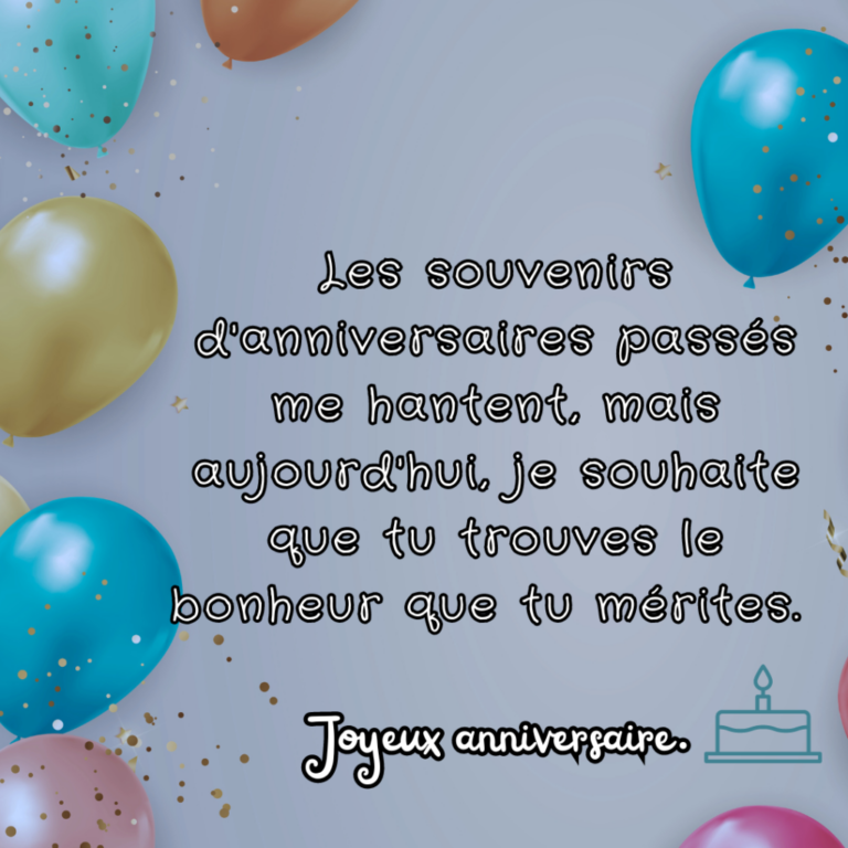 Texte d’anniversaire touchant