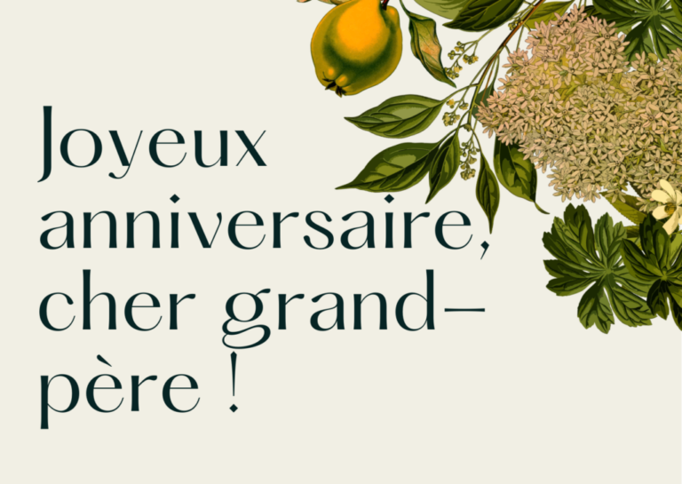 Textes merveilleux et courts messages touchants félicitant grand-père pour son anniversaire