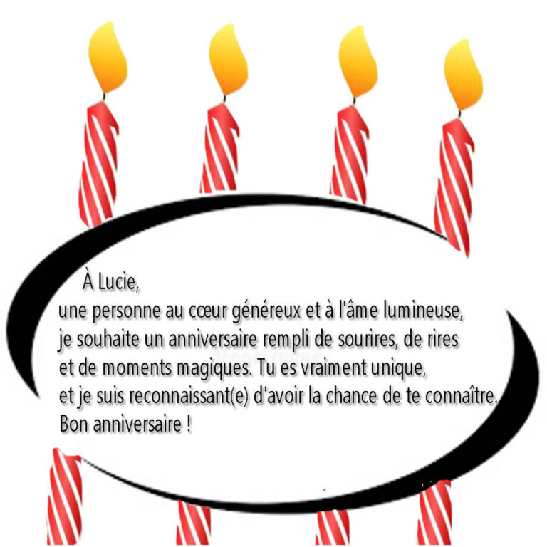joyeux anniversaire Lucie