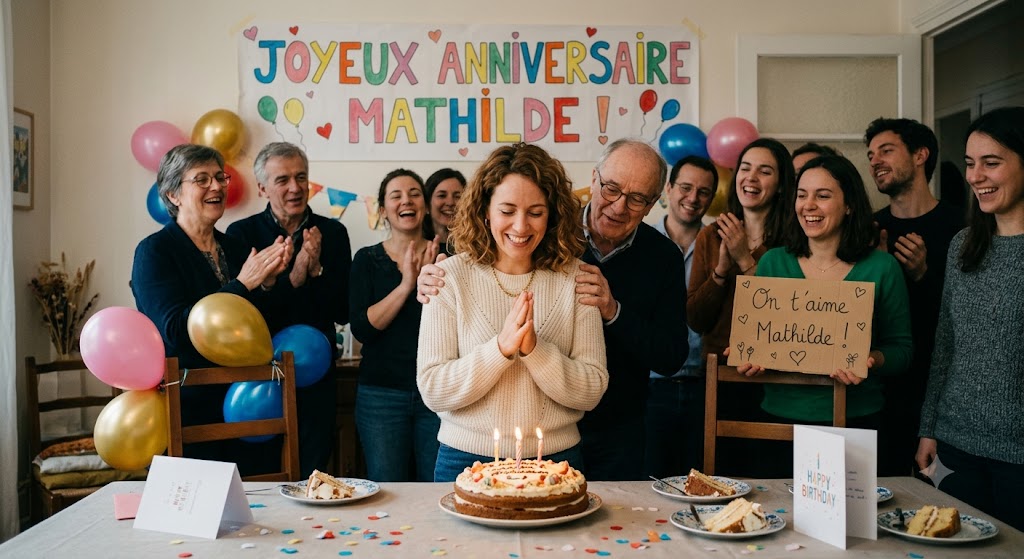 Célébrez l’anniversaire de Mathilde avec des mots remplis d’amour et de joie !