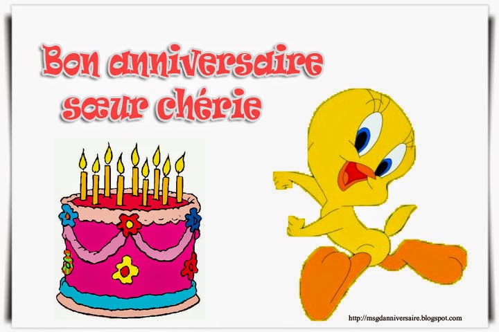 Joyeux anniversaire ma soeur de coeur