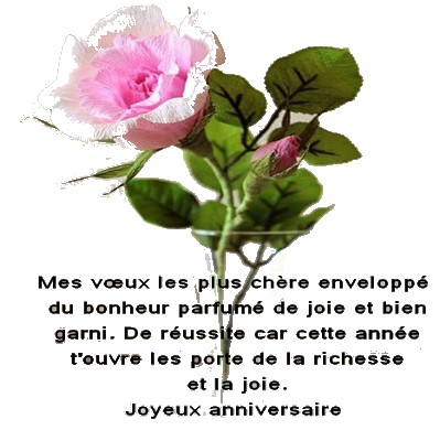 Joyeux anniversaire! meilleurs vœux de bonheur et de santé