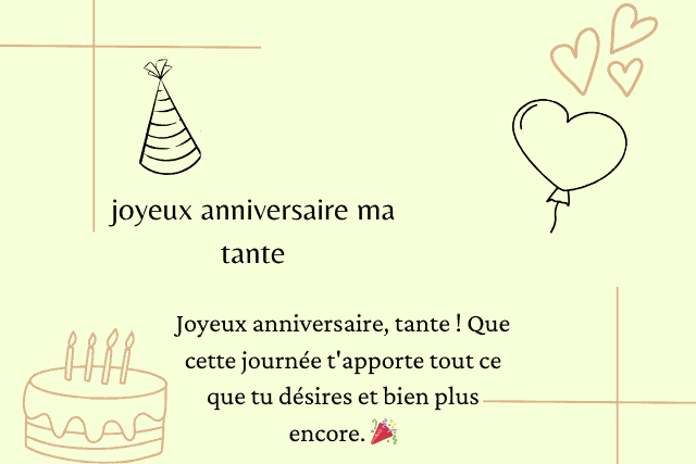 Joyeux anniversaire tata
