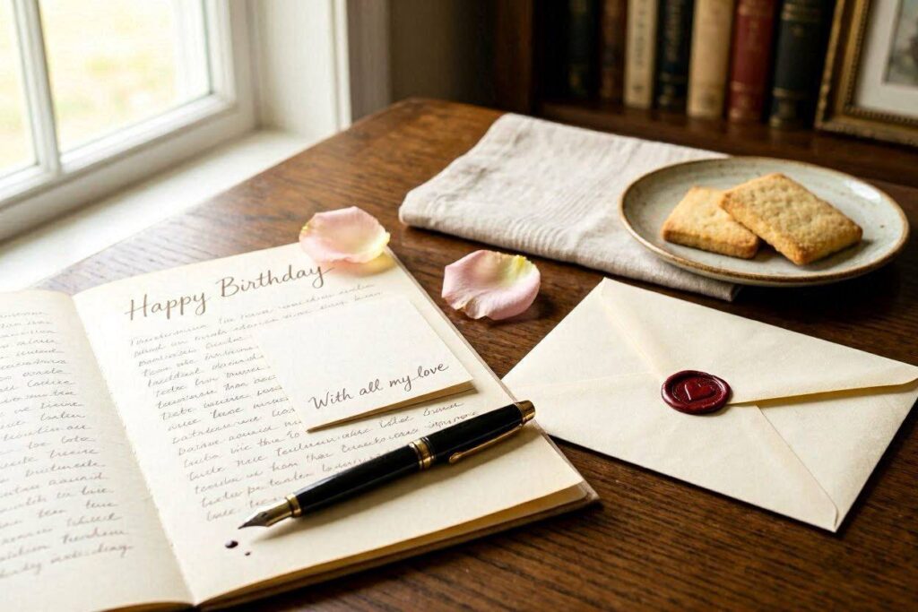 Lettre d'amour Joyeux anniversaire