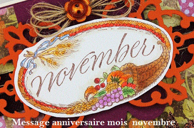 MESSAGE ANNIVERSAIRE MOIS NOVEMBRE