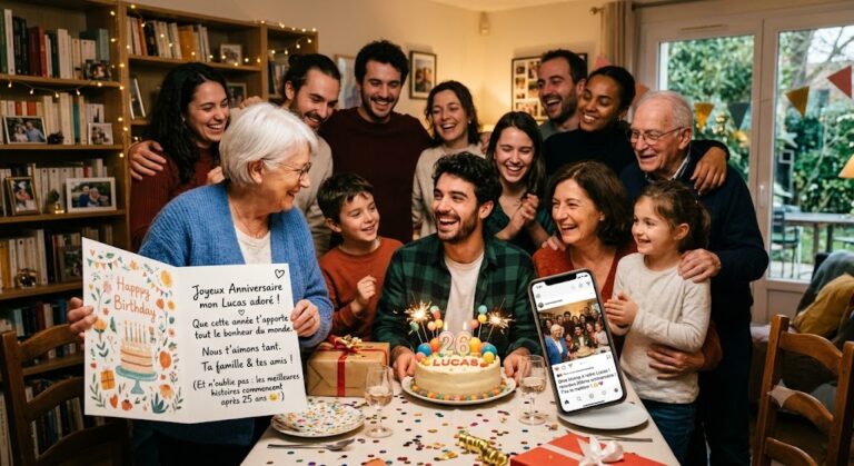 Message d’anniversaire touchant et sympa pour les amis et la famille