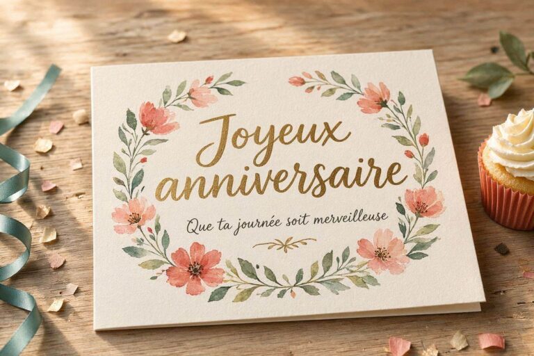 Message pour souhaiter un joyeux anniversaire