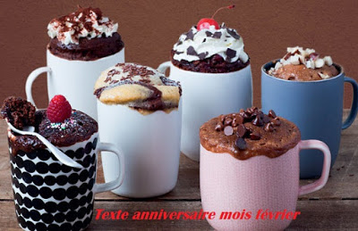 Texte anniversaire mois février