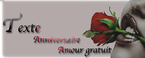 Texte d'anniversaire gratuit pour les amoureux