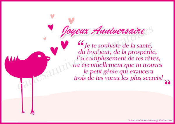 Texte original pour dire joyeux anniversaire