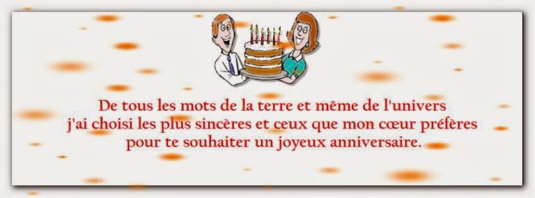 joli Mot pour souhaiter un joyeux anniversaire