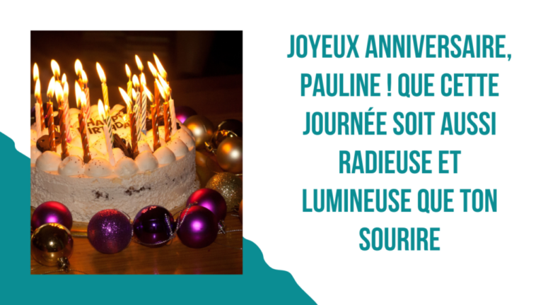 joyeux anniversaire à Pauline