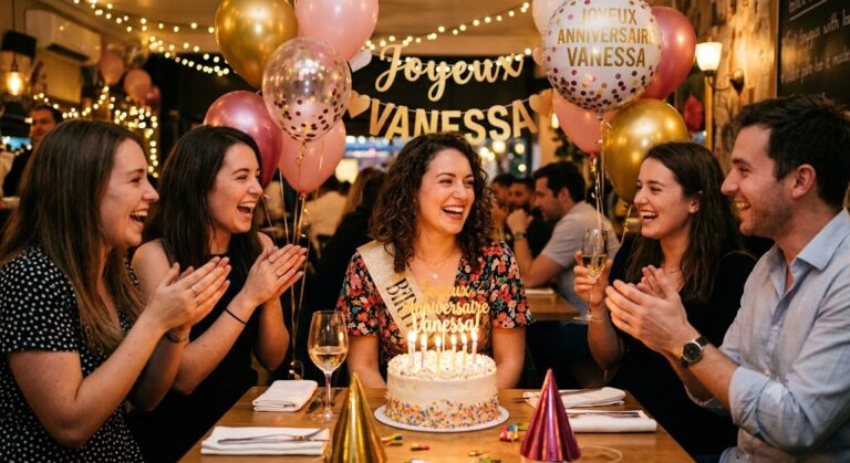 joyeux anniversaire à Vanessa