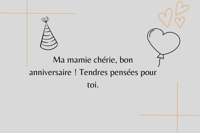 joyeux anniversaire mamie