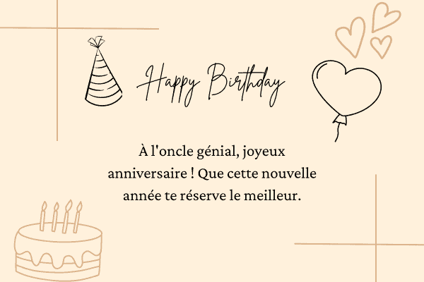 textes d’anniversaire pour un oncle
