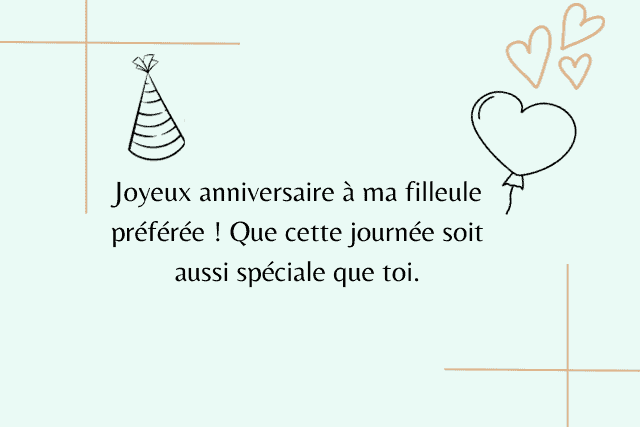 textes de joyeux anniversaire ma filleule