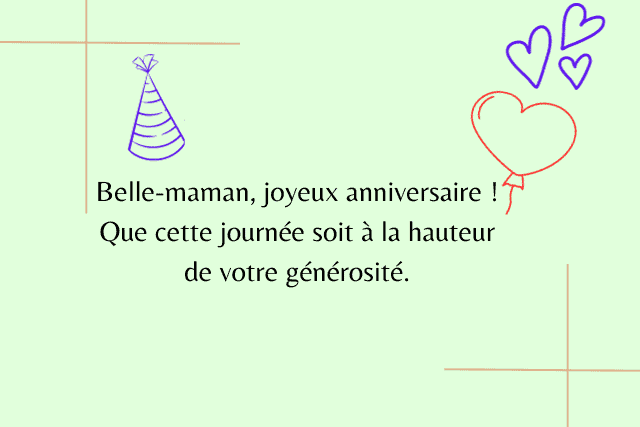 textes et message joyeux anniversaire ma belle-mère