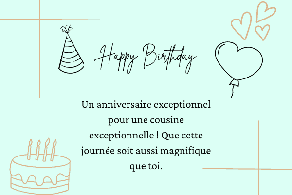 textes joyeux anniversaire ma cousine