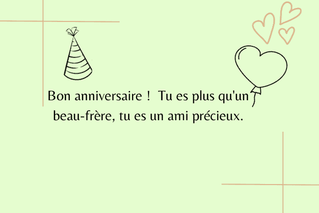 textes joyeux anniversaire mon beau-frère