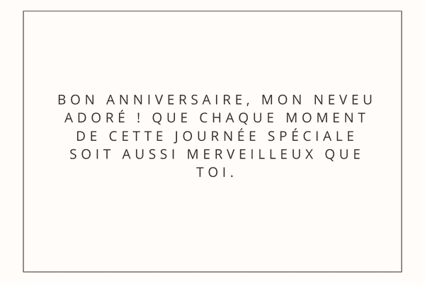 textes joyeux anniversaire mon neveu